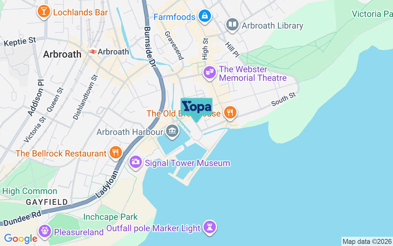 Map showing the location of DD11 1AZ