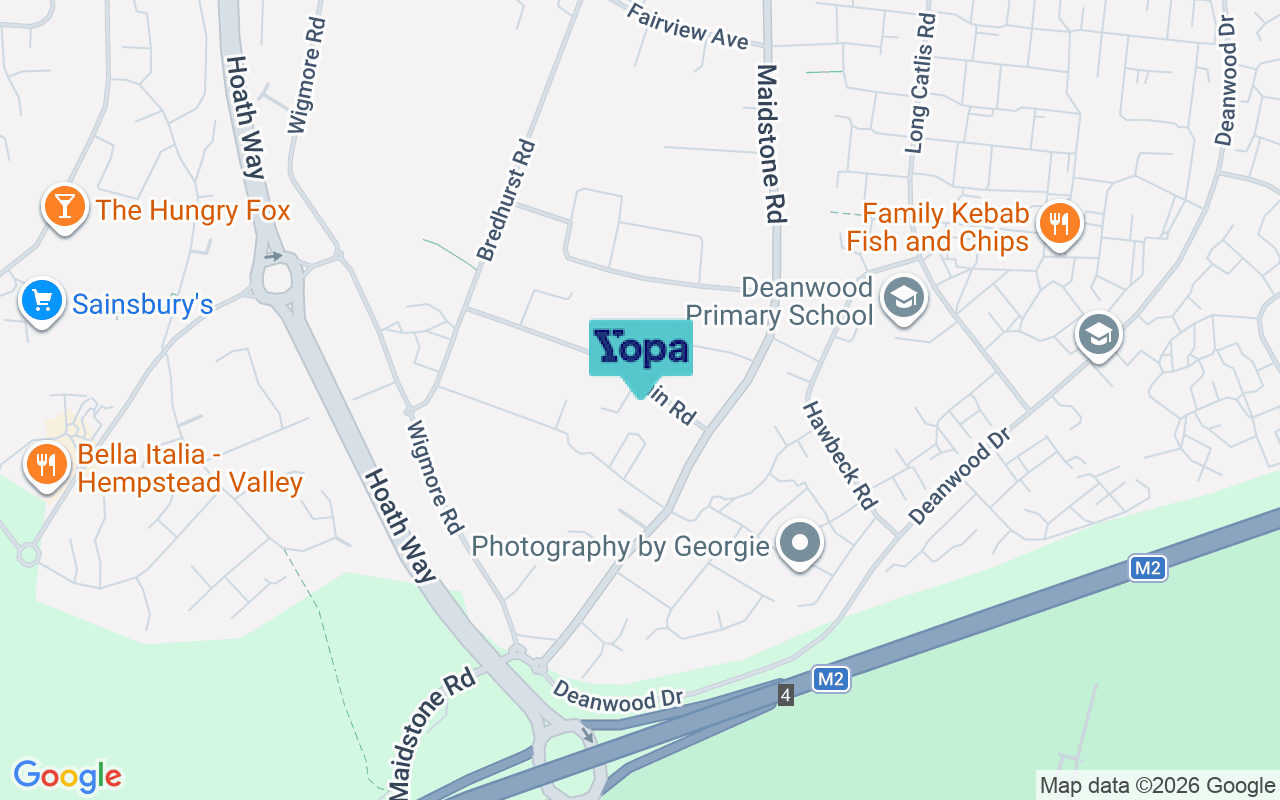 Map showing the location of ME8 0ND