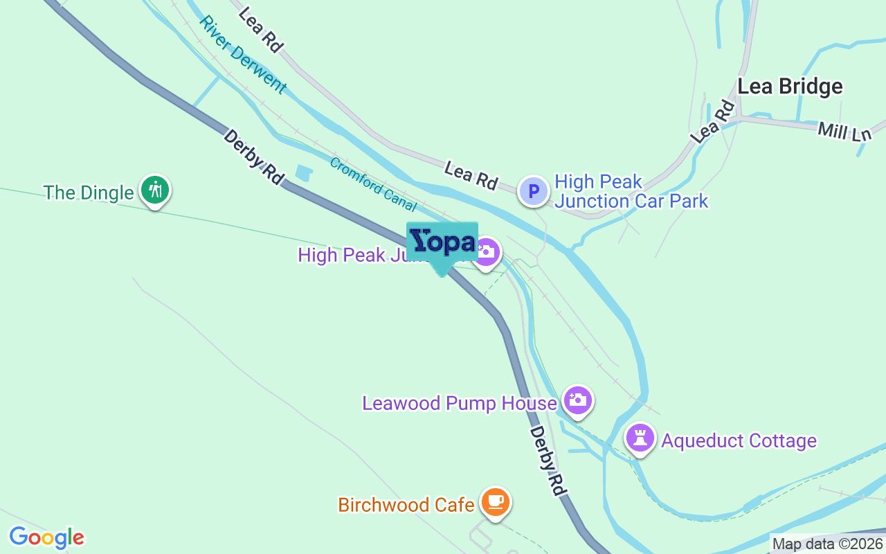 Map showing the location of DE4 5HN
