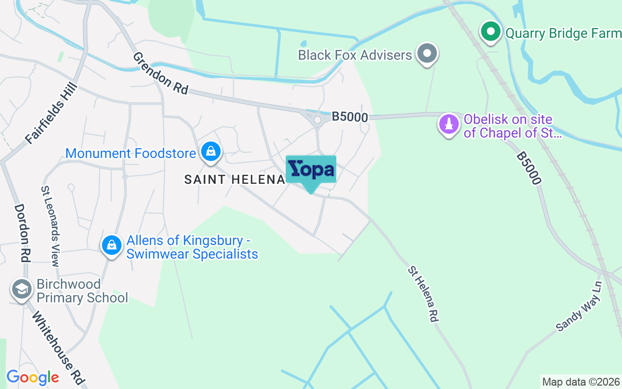 Map showing the location of B78 1NJ