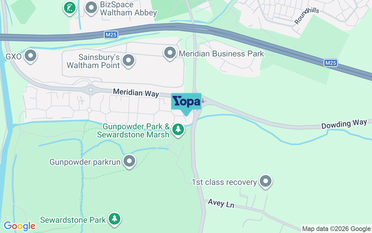 Map showing the location of EN9 3YX