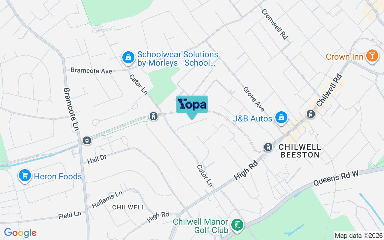Map showing the location of NG9 4BD