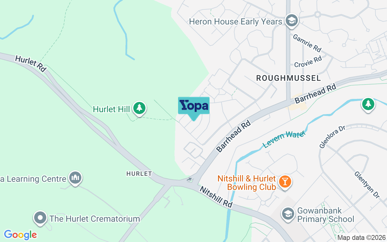 Map showing the location of G53 7HD
