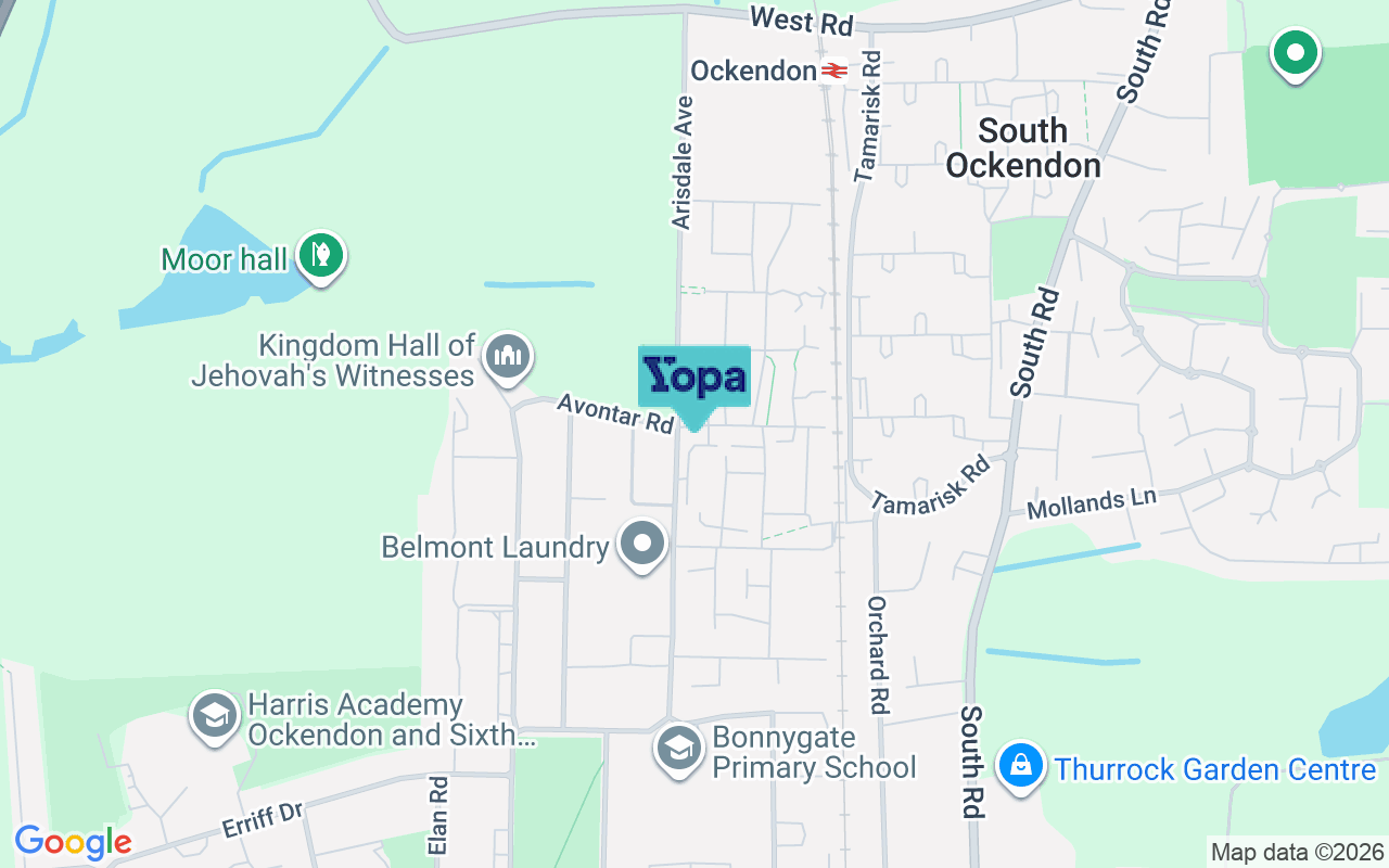 Map showing the location of RM15 5FT