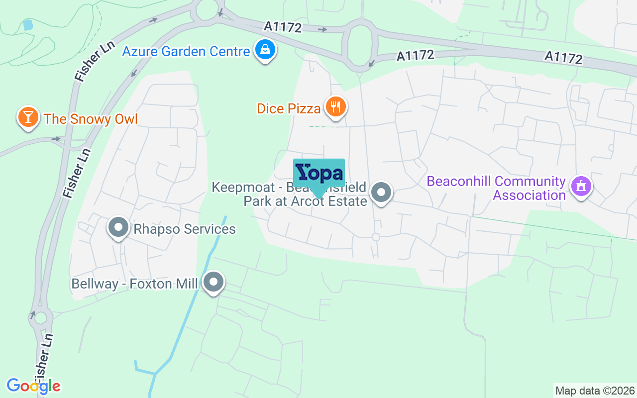 Map showing the location of NE23 8FP