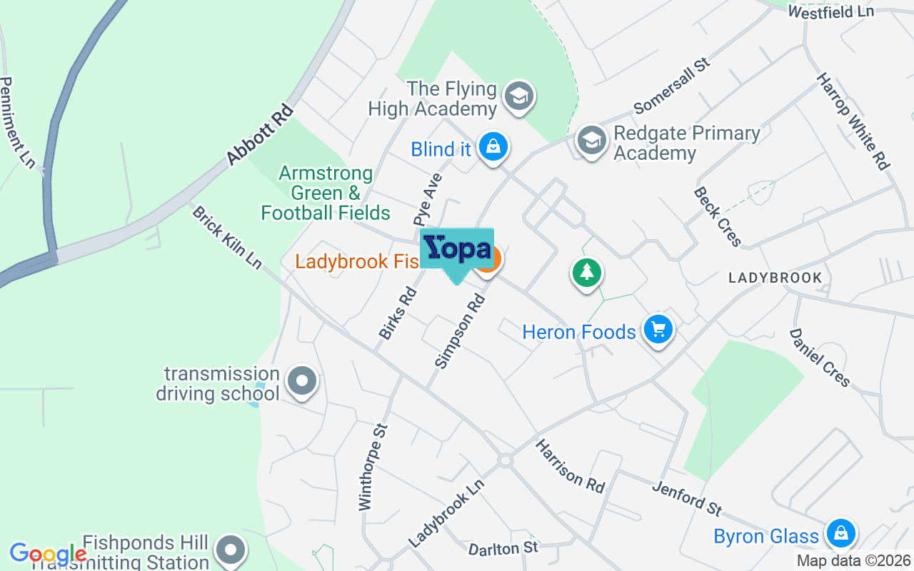 Map showing the location of NG19 6JX