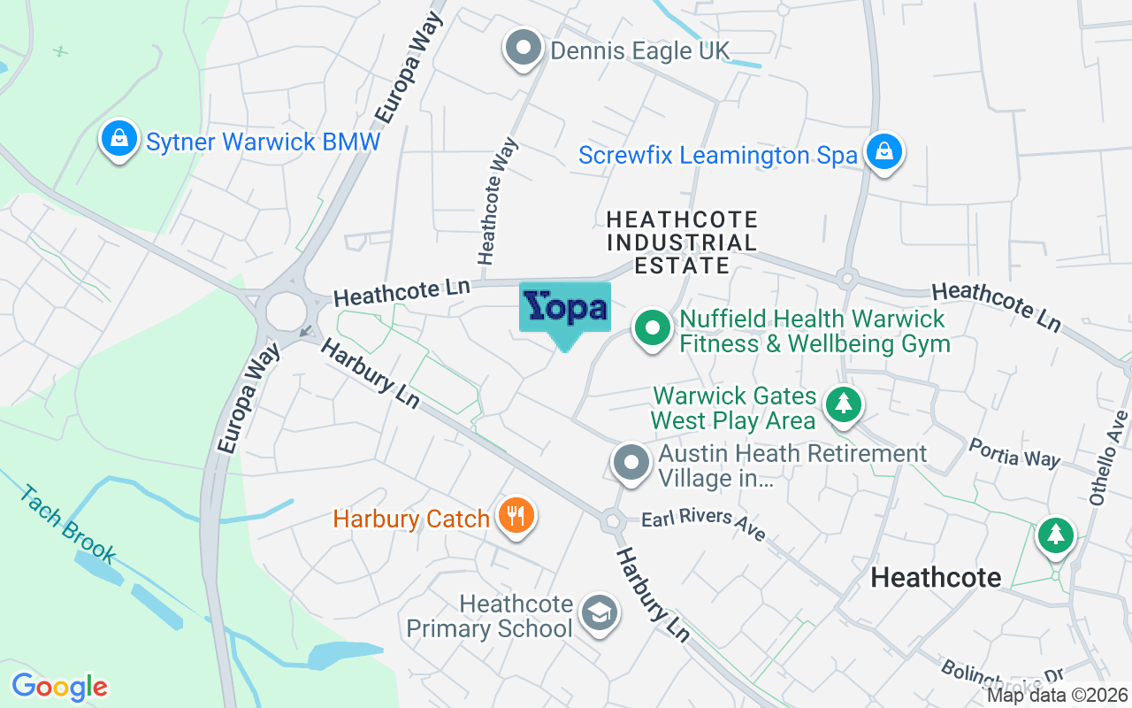Map showing the location of CV34 6WN