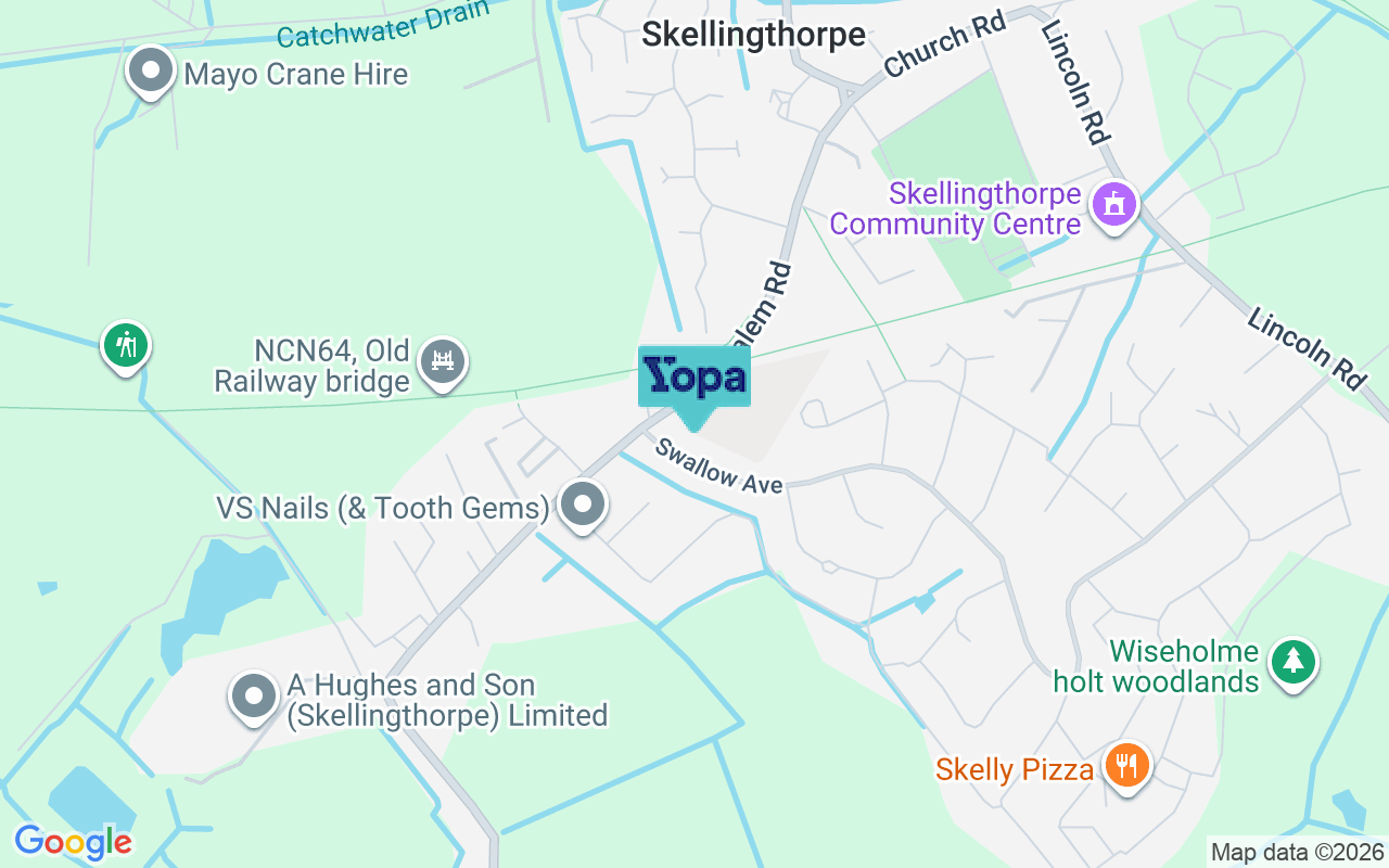 Map showing the location of LN6 5XJ