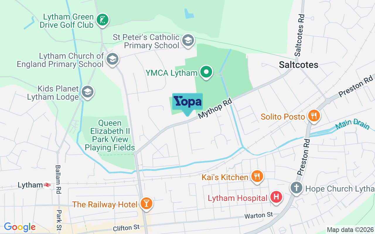 Map showing the location of FY8 4JP