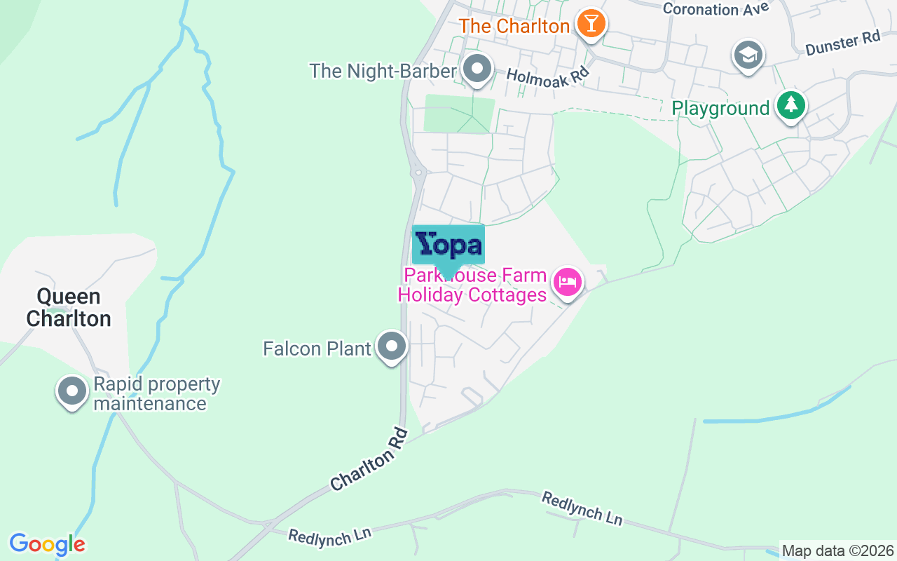 Map showing the location of BS31 2GP