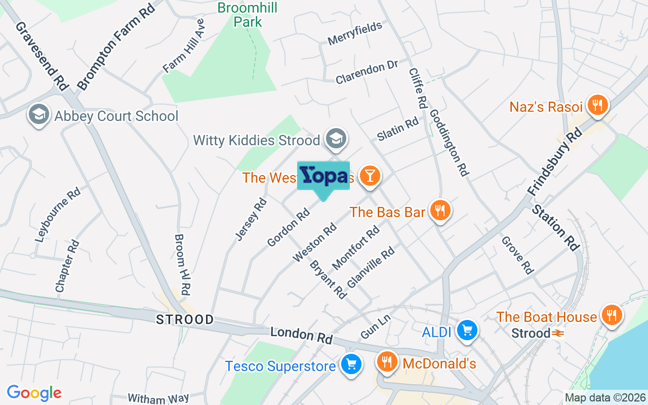 Map showing the location of ME2 3HL