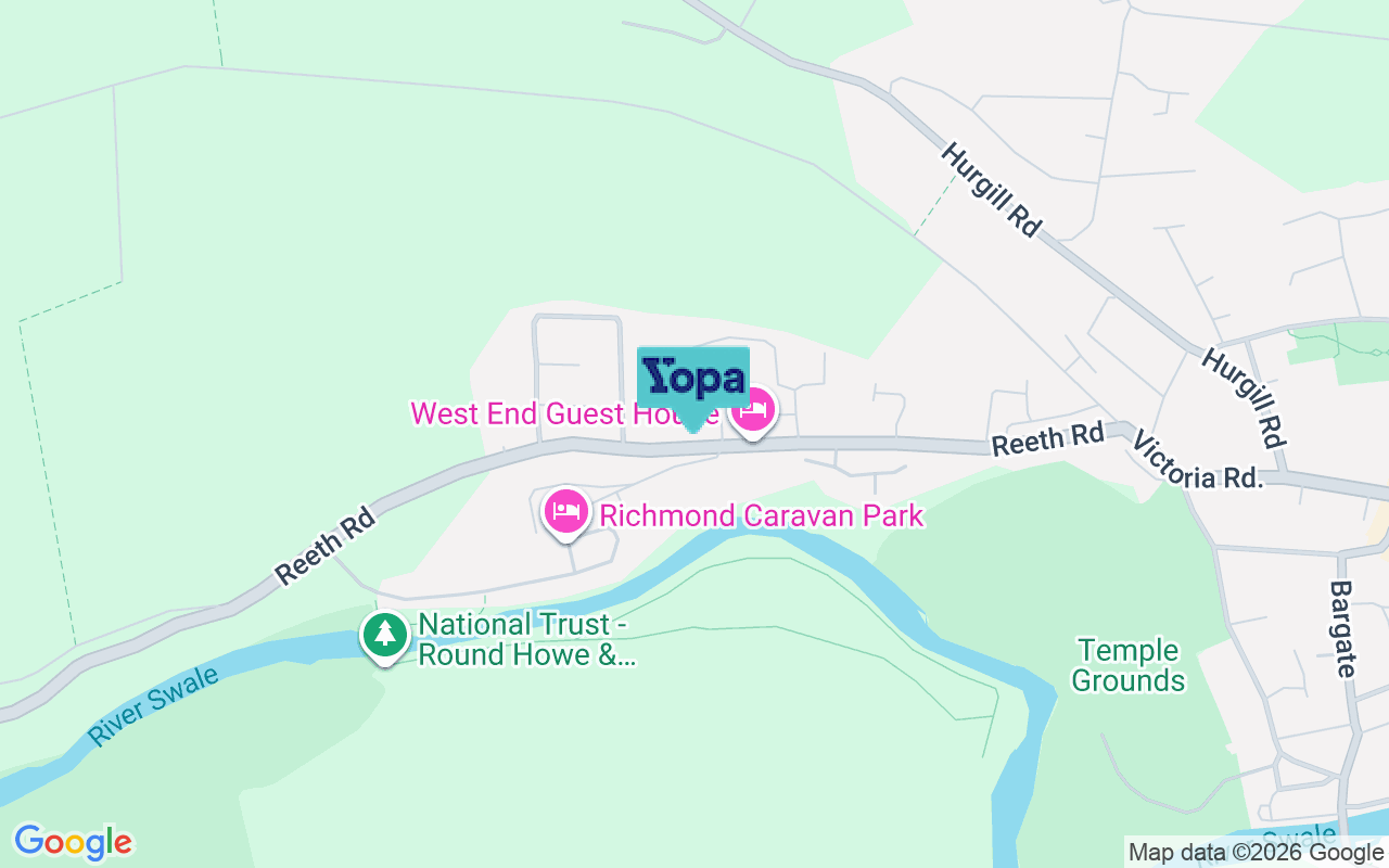 Map showing the location of DL10 4EX