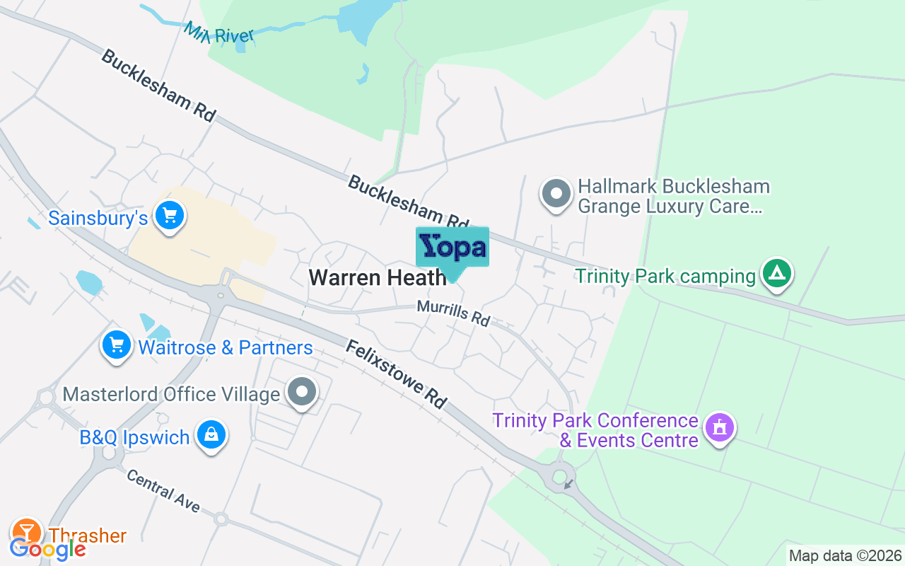 Map showing the location of IP3 8GE