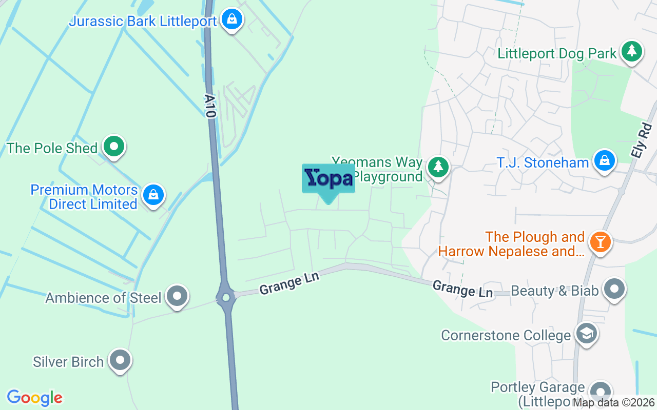 Map showing the location of CB6 1TF