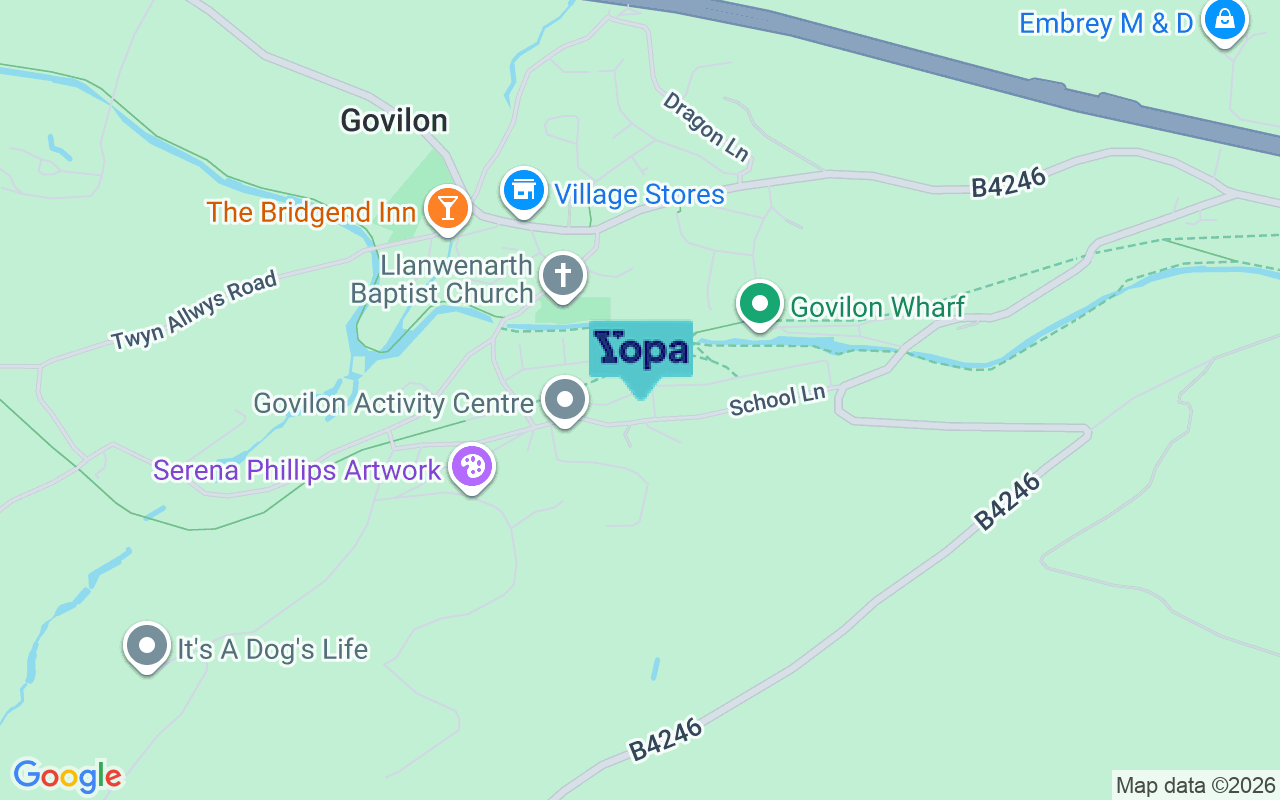 Map showing the location of NP7 9RL