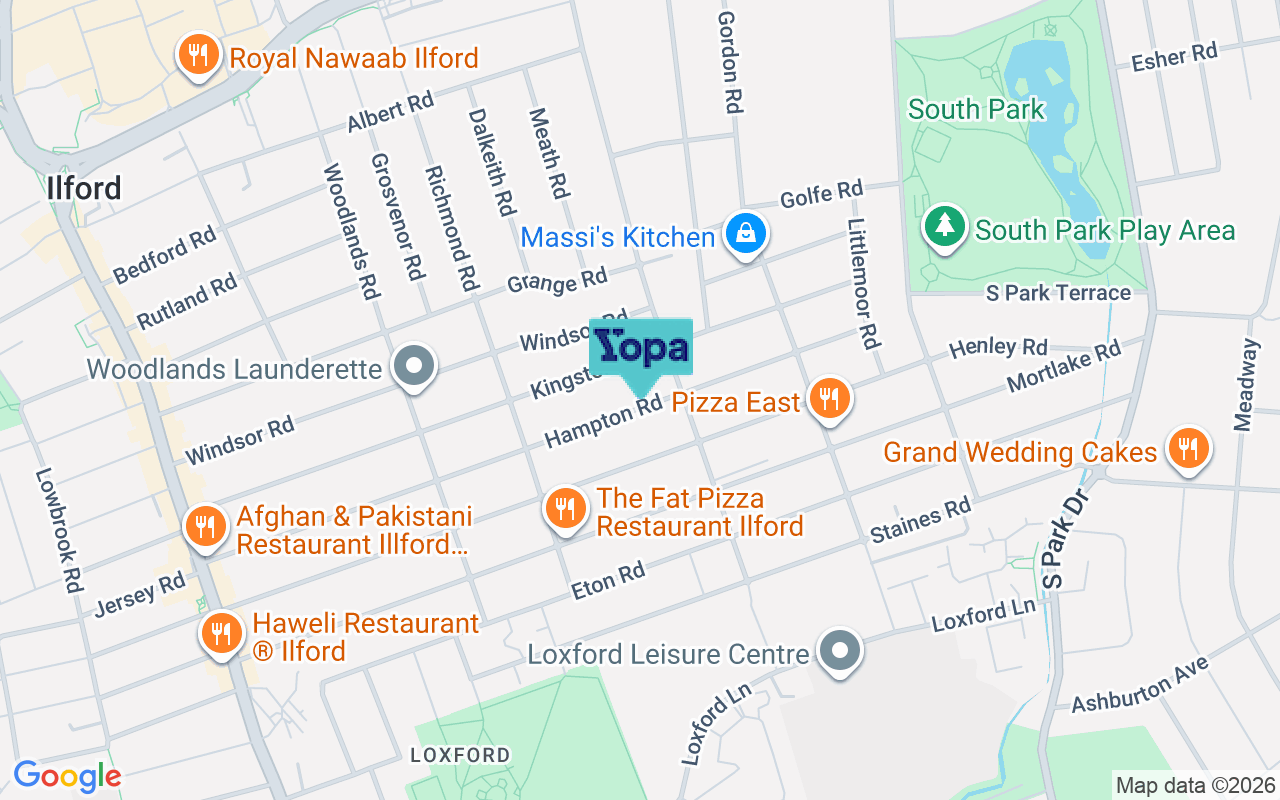 Map showing the location of IG1 1PP