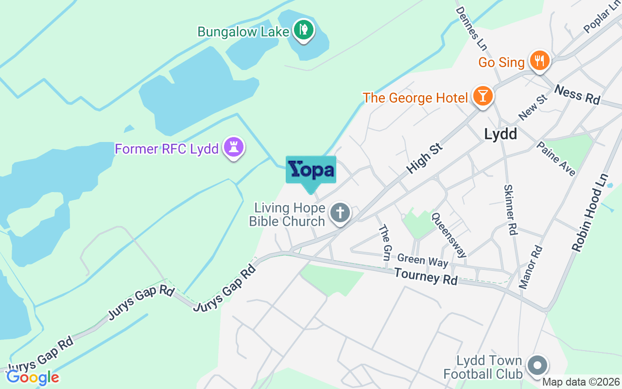 Map showing the location of TN29 9BQ