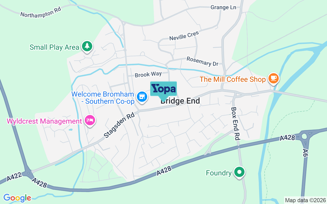 Map showing the location of MK43 8PU