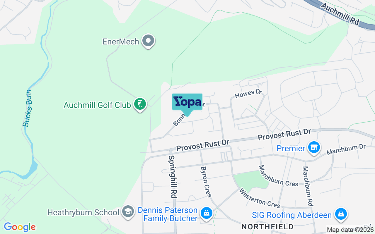 Map showing the location of AB16 7EY