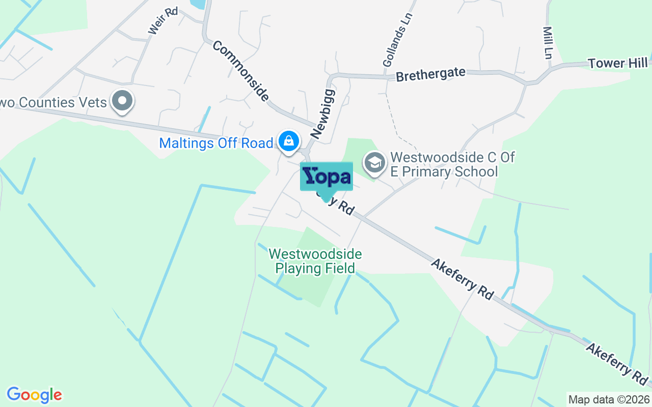 Map showing the location of DN9 2DX
