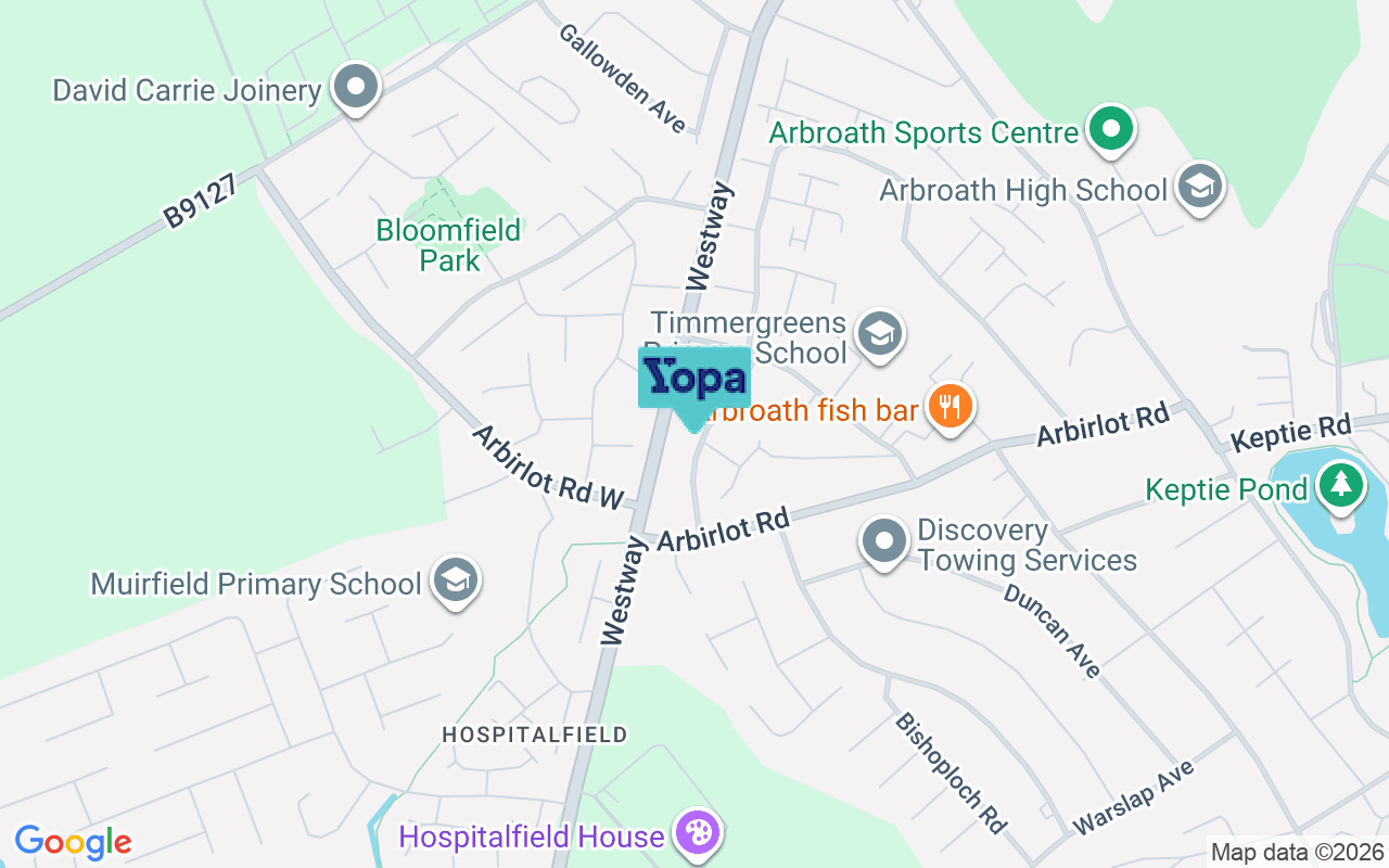 Map showing the location of DD11 2HU