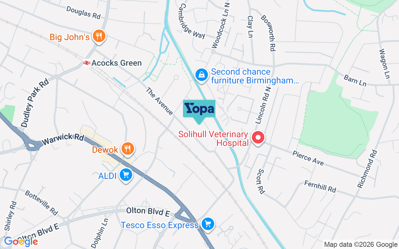 Map showing the location of B27 6ST