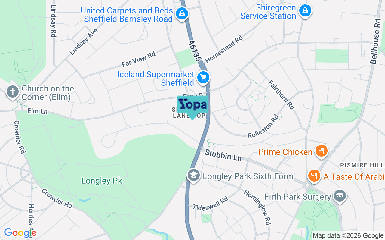 Map showing the location of S5 7UF