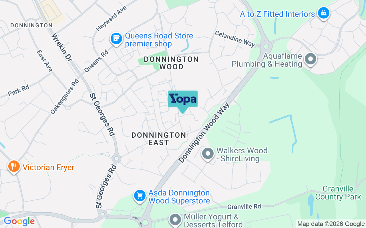 Map showing the location of TF2 7QE