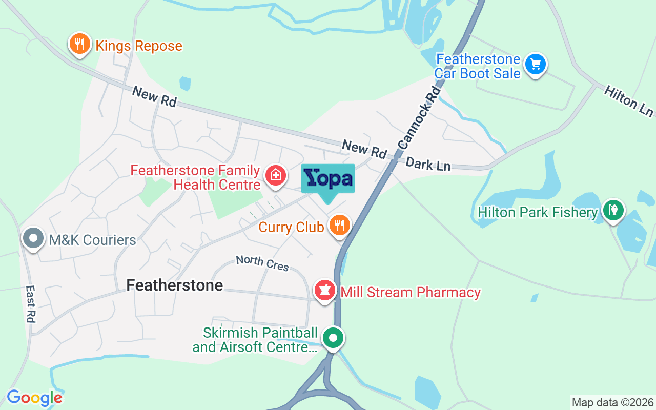 Map showing the location of WV10 7AJ