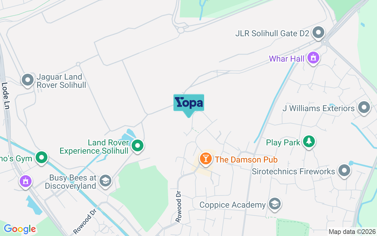 Map showing the location of B92 9NE
