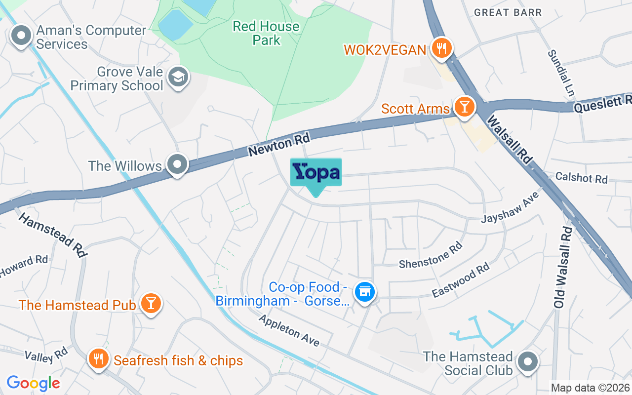 Map showing the location of B43 5SB