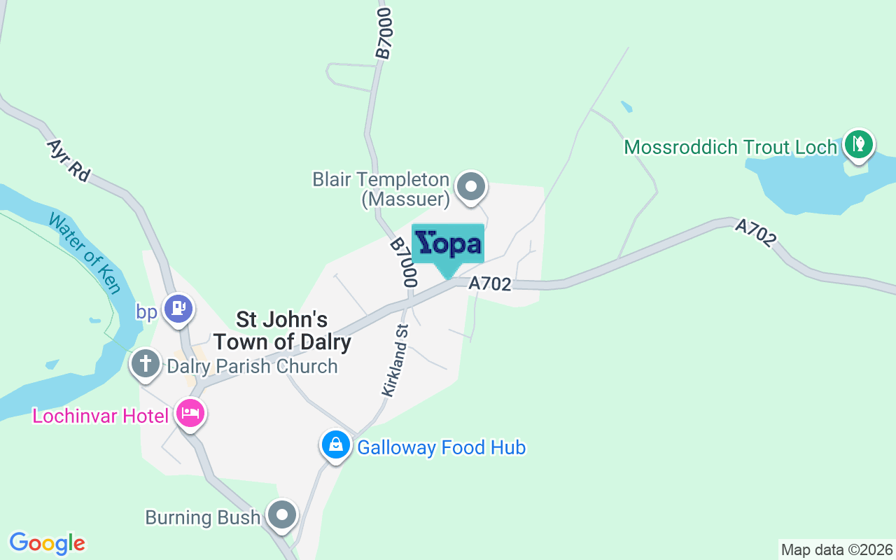 Map showing the location of DG7 3UT