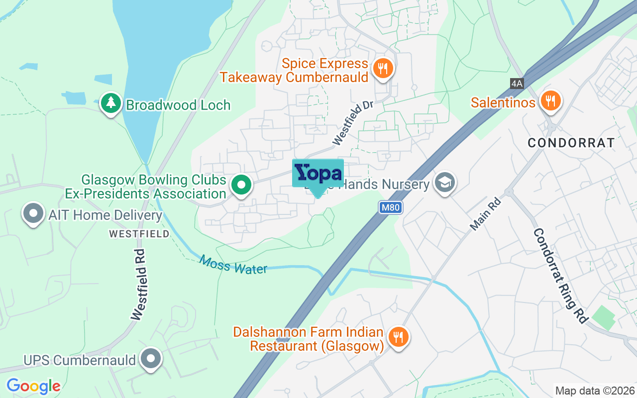 Map showing the location of G68 9EE