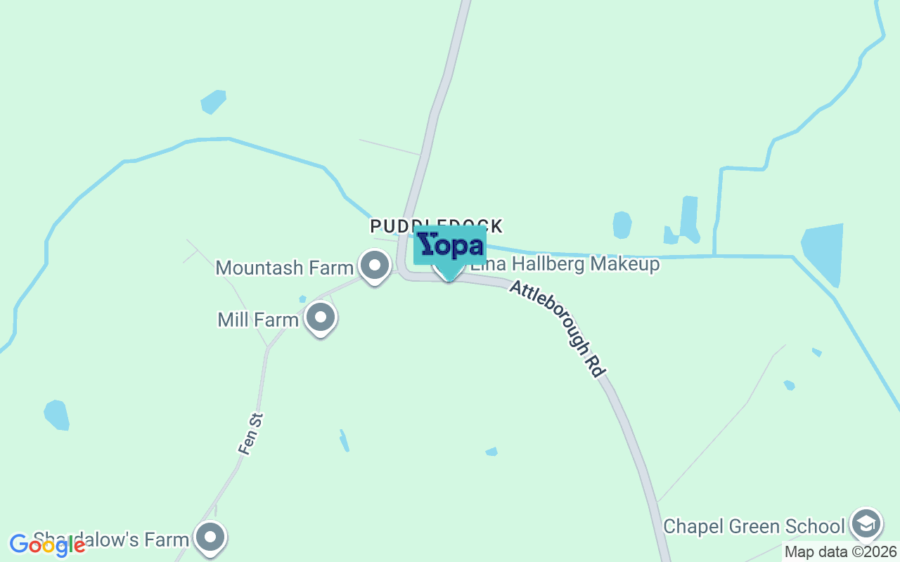 Map showing the location of NR17 1NL