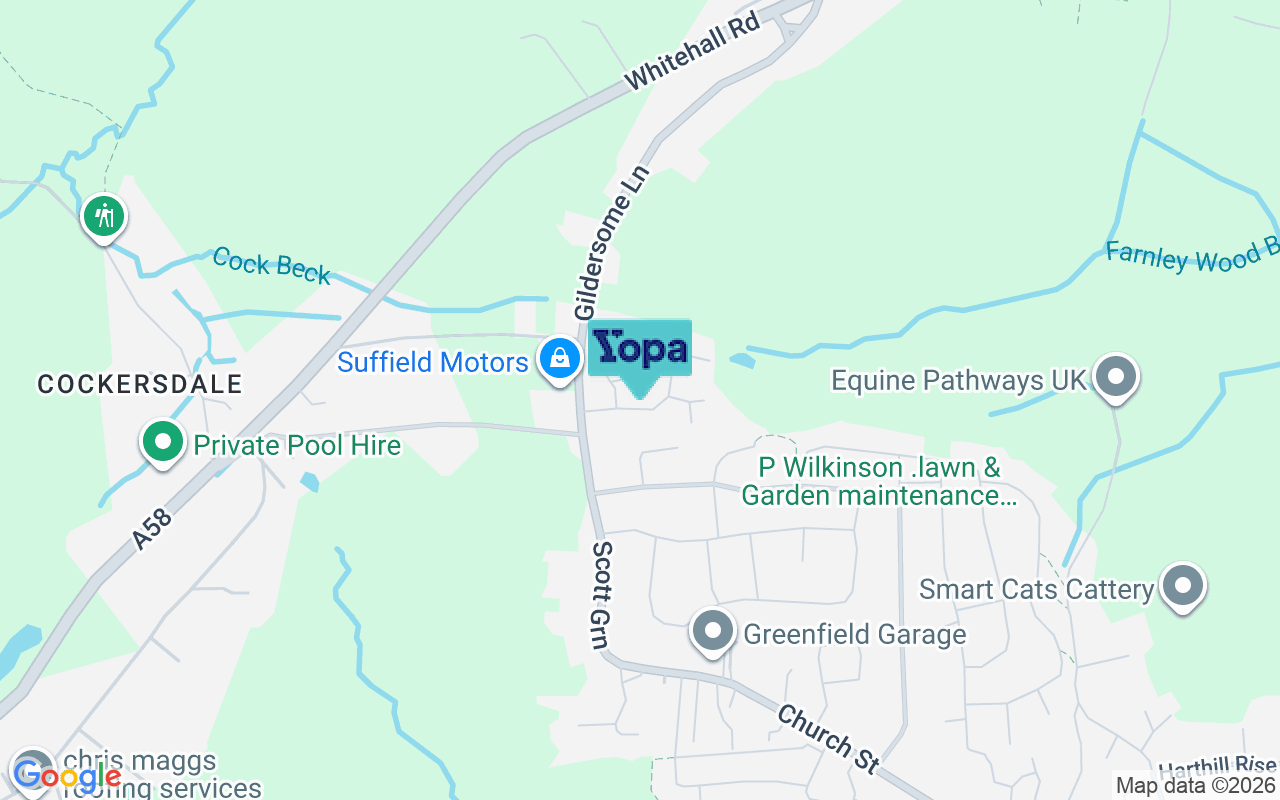 Map showing the location of LS27 7WA