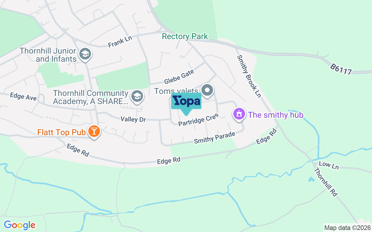 Map showing the location of WF12 0HP