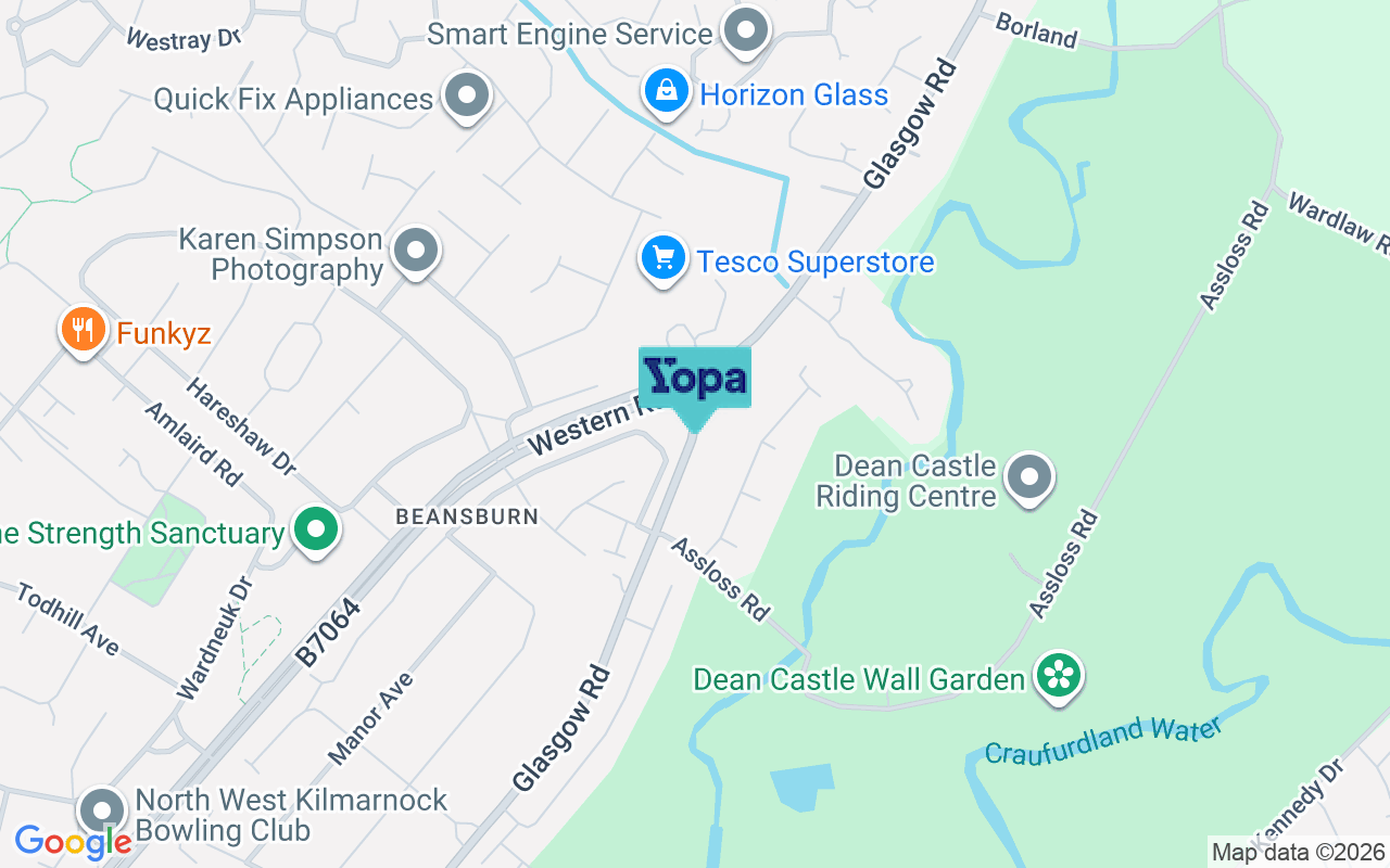 Map showing the location of KA3 1UW