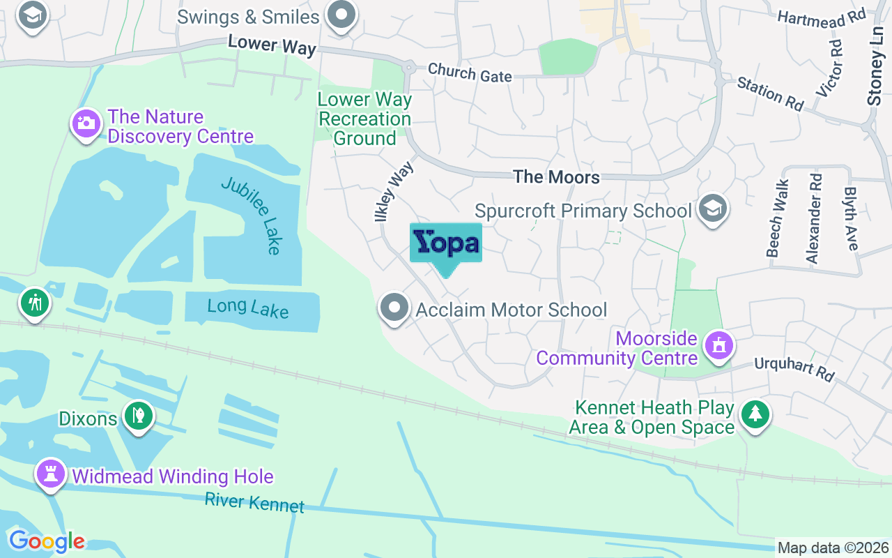 Map showing the location of RG19 3XF
