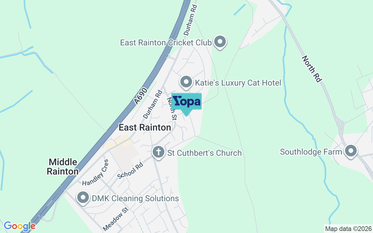 Map showing the location of DH5 9RN