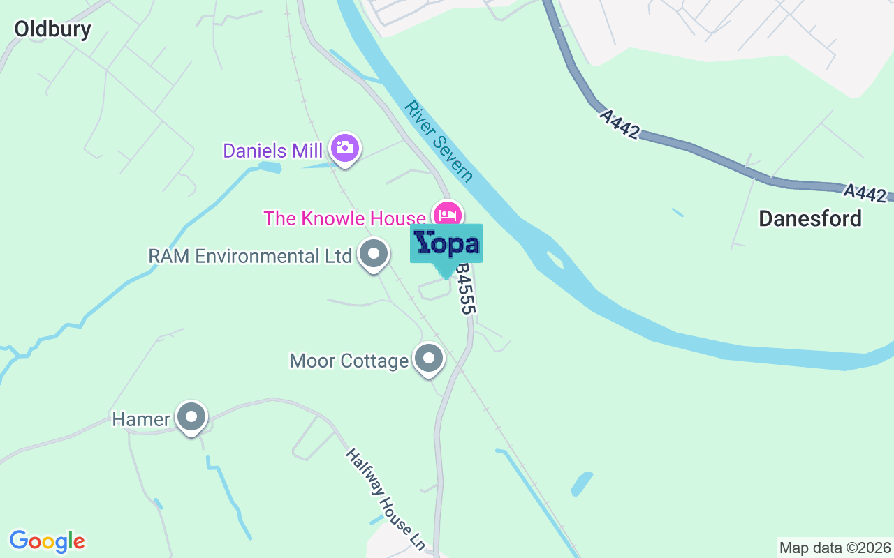 Map showing the location of WV16 5JL