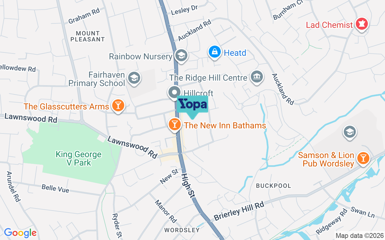 Map showing the location of DY8 5QZ