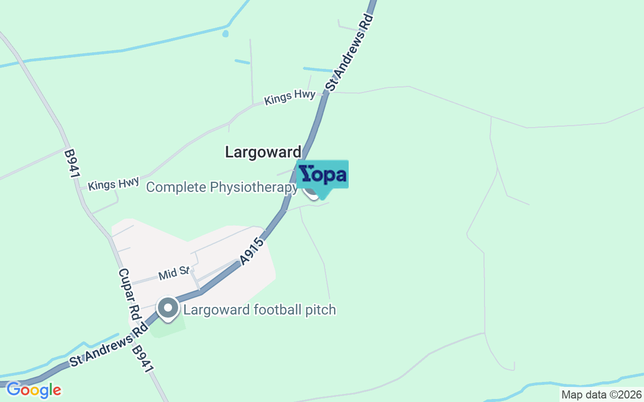 Map showing the location of KY9 1JJ