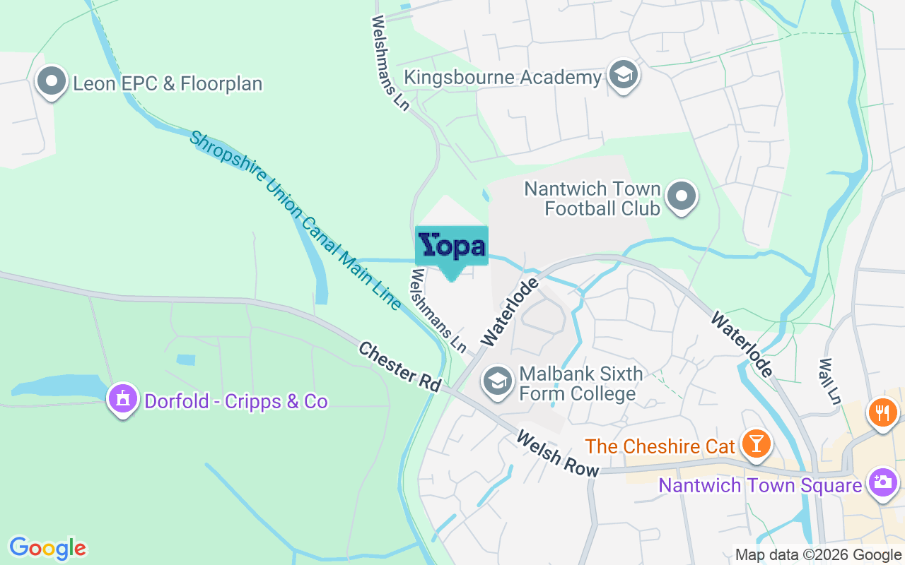 Map showing the location of CW5 6GW