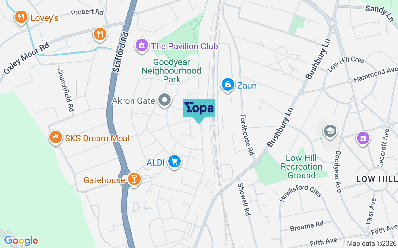 Map showing the location of WV10 6GH