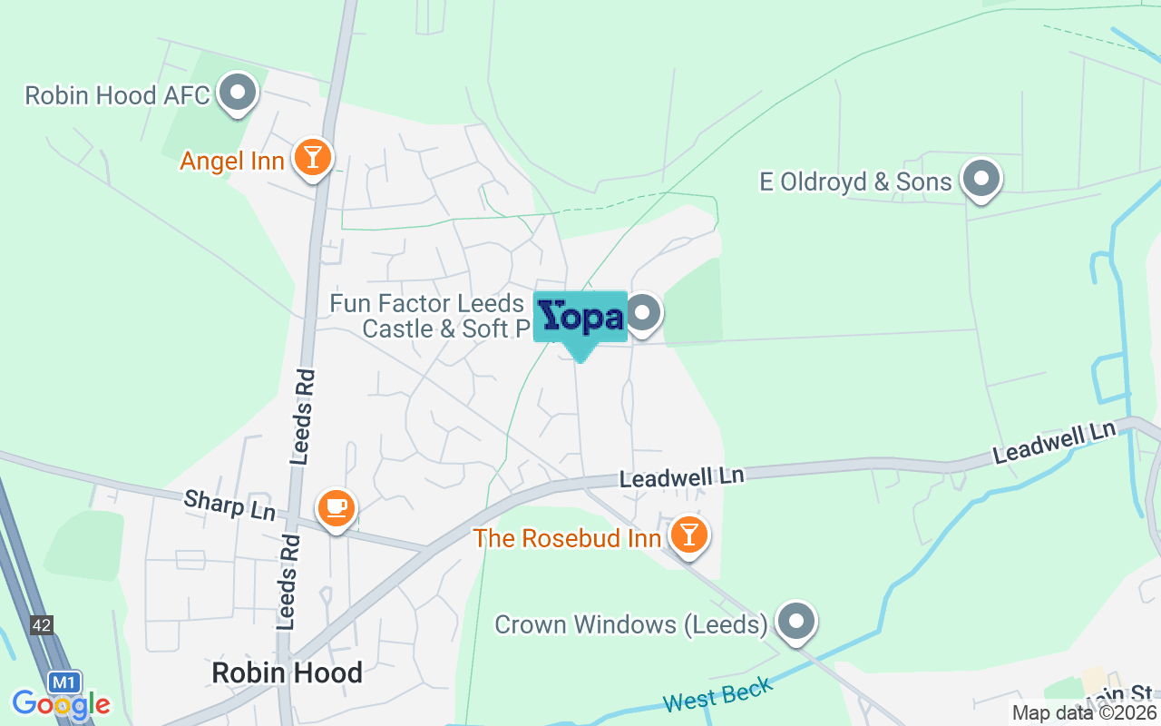 Map showing the location of LS26 0SL