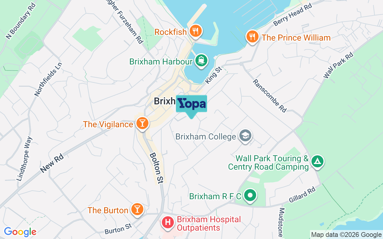 Map showing the location of TQ5 9SA