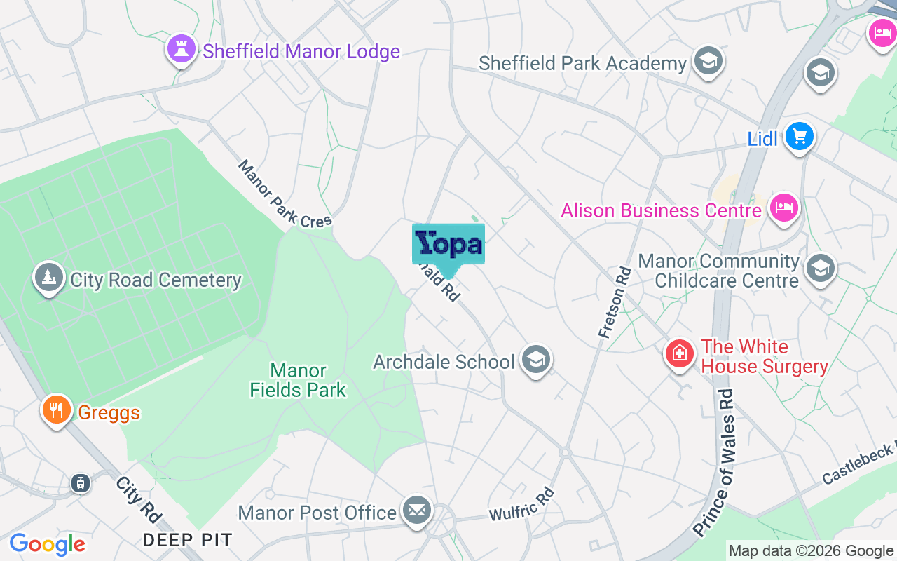 Map showing the location of S2 1PR