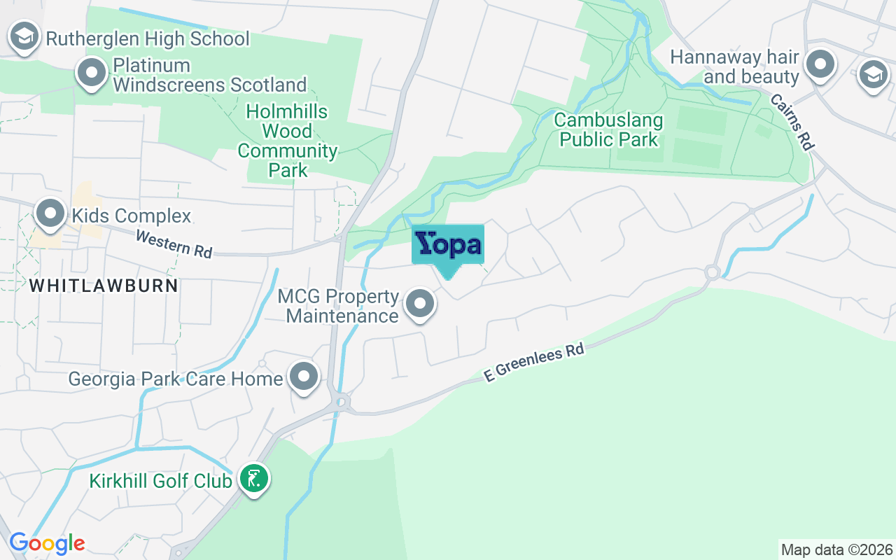 Map showing the location of G72 8ET