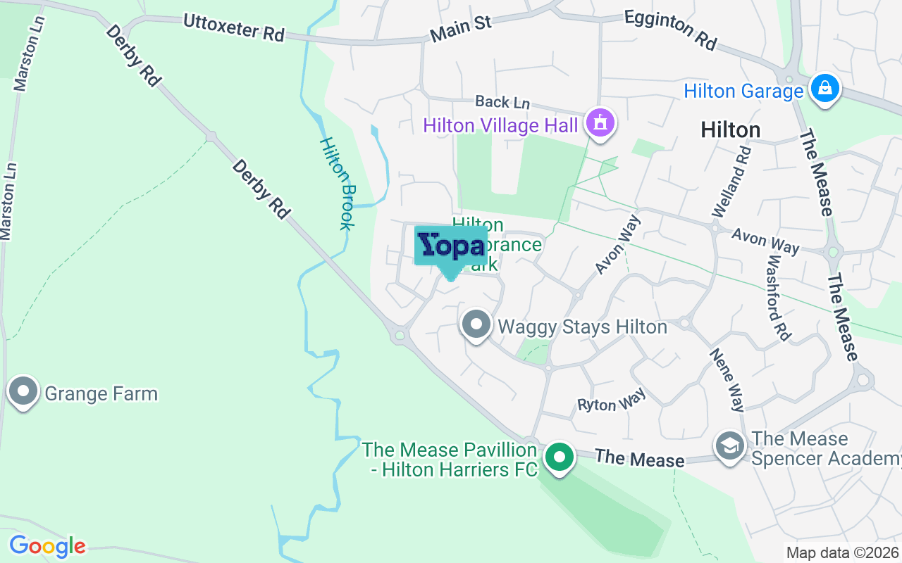 Map showing the location of DE65 5NP