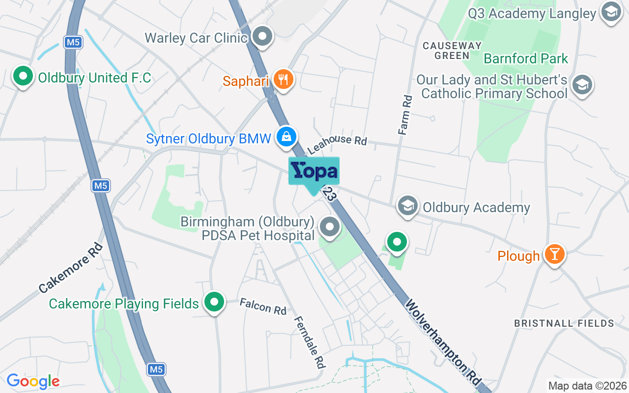 Map showing the location of B68 8BG